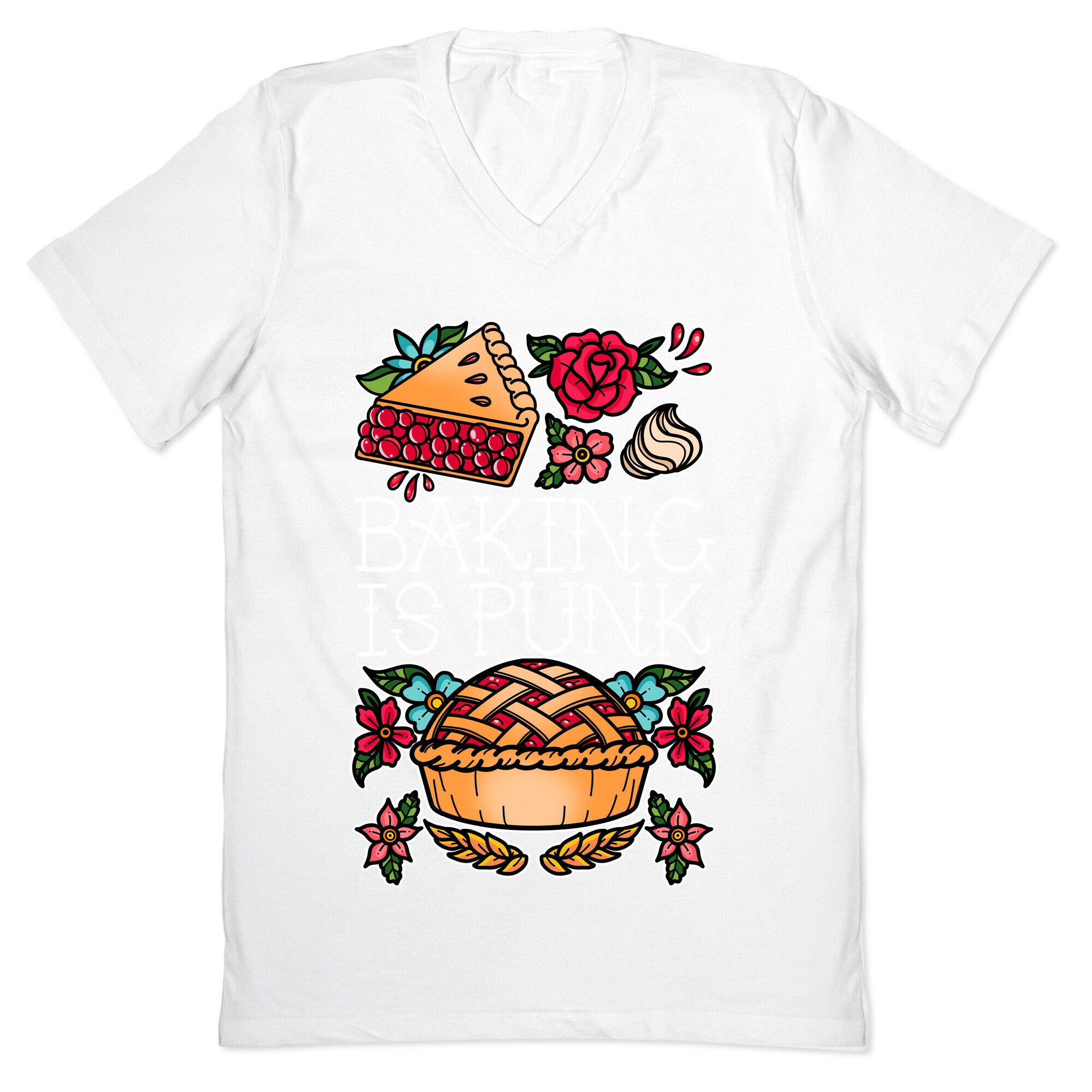 Baking Is Punk V-Neck